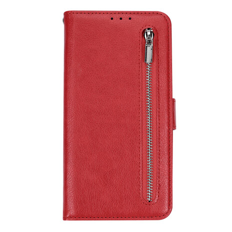iPhone 16 Pro - Rood - Book Case met Rits