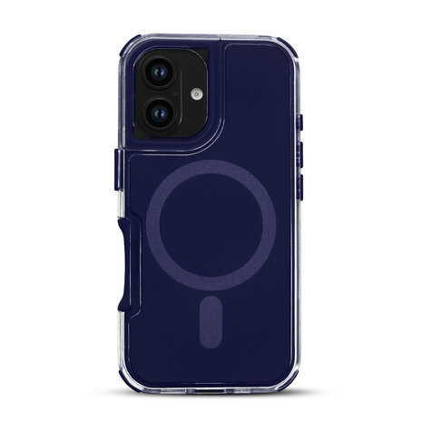iPhone 16 Plus - Donker Blauw - Liquid MagSafe Armor Case