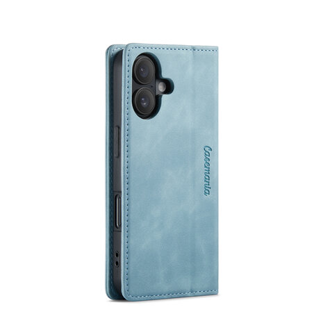 iPhone 16 Plus - Aqua Blue - Book Case