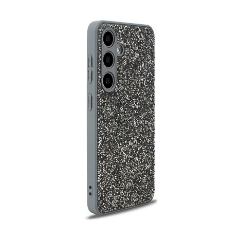 Samsung Galaxy S25 - Zilver - Diamant Glitter Back Cover