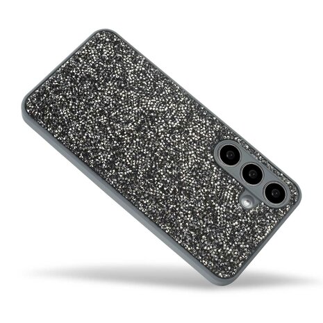 Samsung Galaxy S25 - Zilver - Diamant Glitter Back Cover