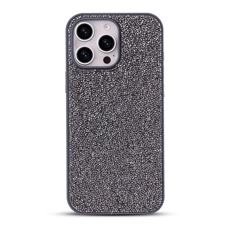 iPhone 16 Pro Max - Diamant Glitter - Zilver
