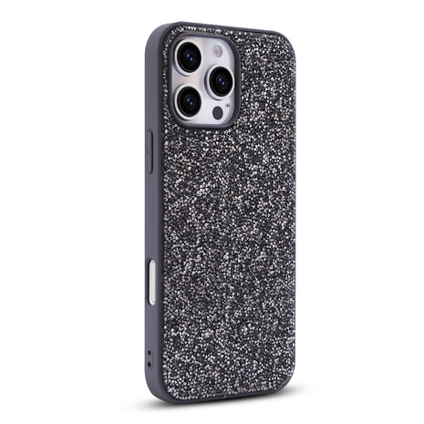 iPhone 16 Pro Max - Diamant Glitter - Zilver