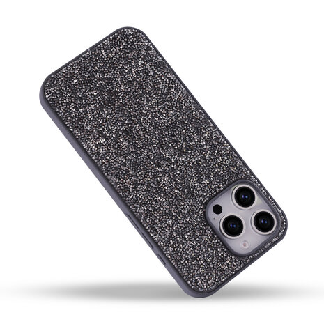 iPhone 16 Pro Max - Diamant Glitter - Zilver