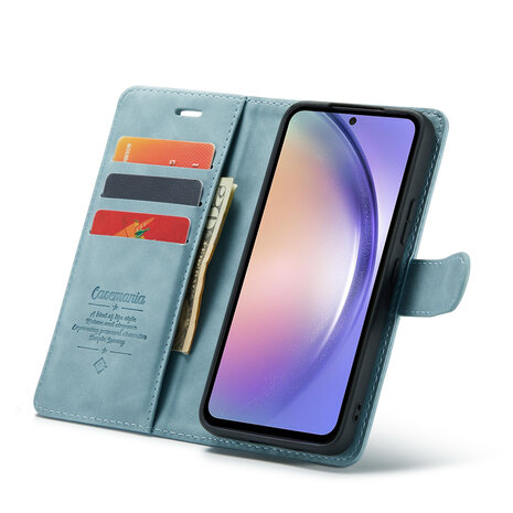 Samsung S25 - Aqua Blue - 2 in 1 Book Case