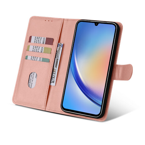 Samsung S24 - Roze - 2 in 1 Book Case