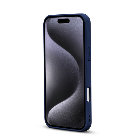 iPhone 16 Plus - Diamant Marmer Glitter - Blauw