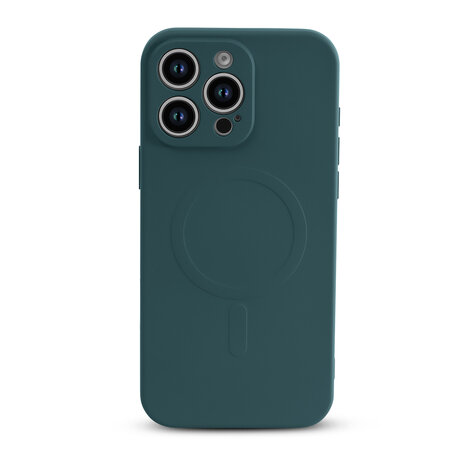 iPhone 16 Pro Max - Groen - Camera Siliconen MagSafe Back Cover