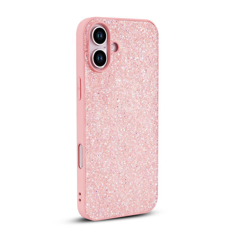 iPhone 16 Plus - Diamant Glitter - Roze