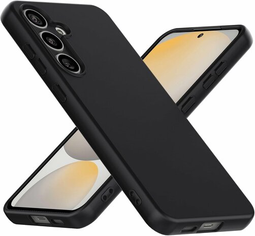 Samsung S24 FE - Siliconen Back Cover - Zwart
