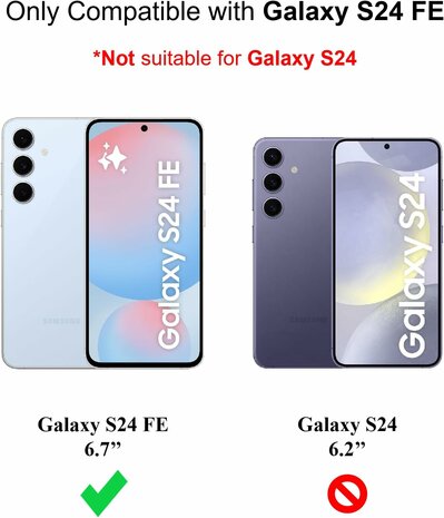 Samsung S24 FE - Siliconen Back Cover - Zwart