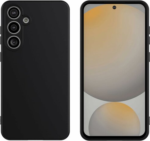 Samsung S24 FE - Siliconen Back Cover - Zwart