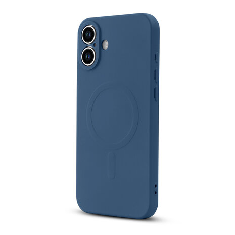iPhone 16 - Blauw - Camera Siliconen MagSafe Back Cover