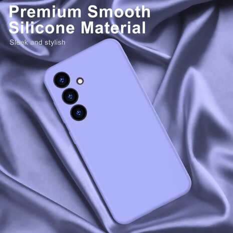 Samsung Galaxy S25 - Paars - Liquid Siliconen Back Cover