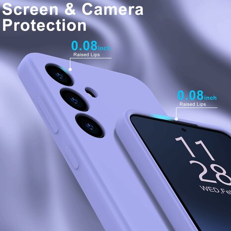 Samsung Galaxy S25 - Paars - Liquid Siliconen Back Cover