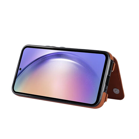 iPhone 16 Pro - Bruin - Back Cover met Koord