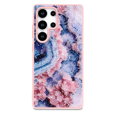 Samsung S24 Ultra - Diamant Marmer Glitter - Nova