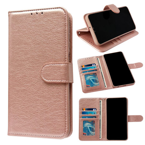 iPhone 16 - Book Case - Rosegoud