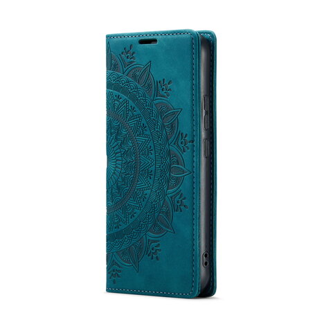 Samsung S24 Emerald Green - Mandala Book Case