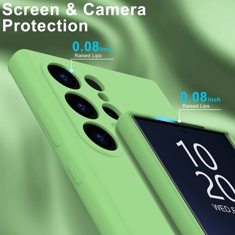 Samsung S24 Ultra - Liquid Back Cover - Licht Groen