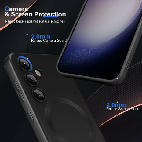 Samsung S24 - Zwart - MagSafe Matte TPU