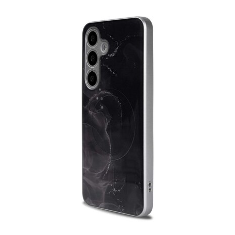 Samsung S24 Zwart - MagSafe TPU Marmer