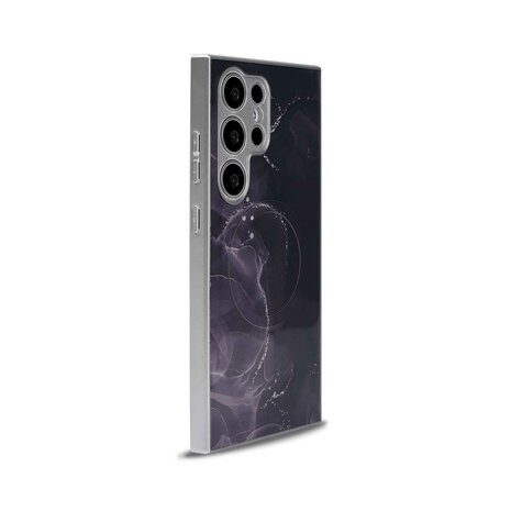 Samsung S24 Ultra Zwart - MagSafe TPU Marmer