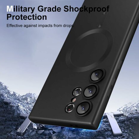 Samsung S24 Ultra - Zwart - MagSafe Matte TPU