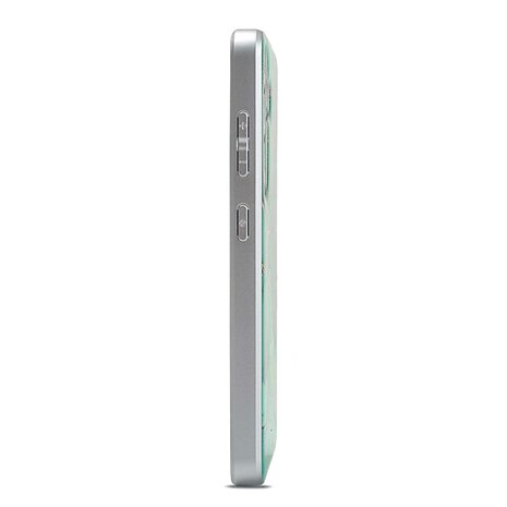 Samsung S24 Blauw - MagSafe TPU Marmer