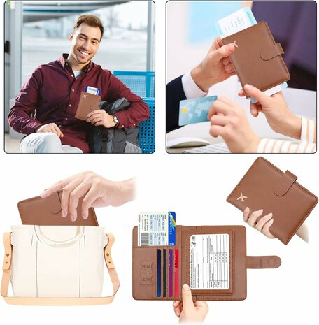 Paspoort Hoes - Bruin