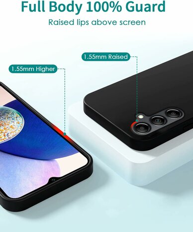 Samsung S24 - Zwart - TPU Back Cover met Koord