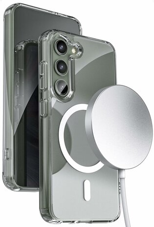 Samsung S23 Transparant - Anti Shock - Geschikt voor Magsafe