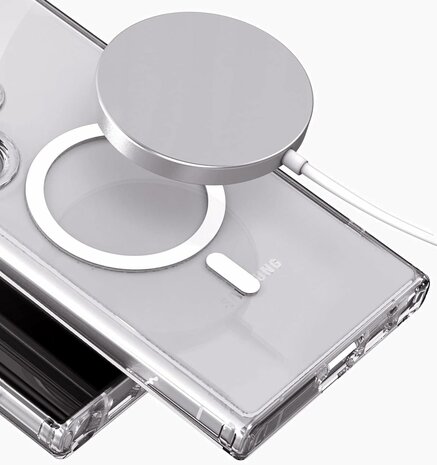 Samsung S23 Transparant - Anti Shock - Geschikt voor Magsafe