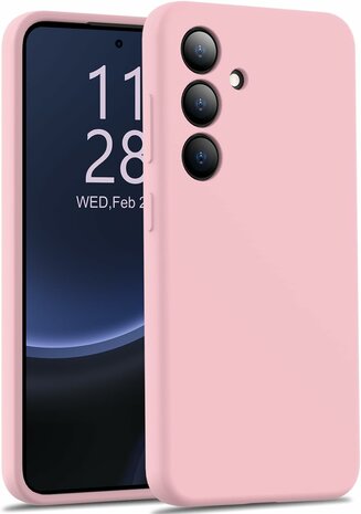 Samsung S24 - Liquid Back Cover - Zalm Roze