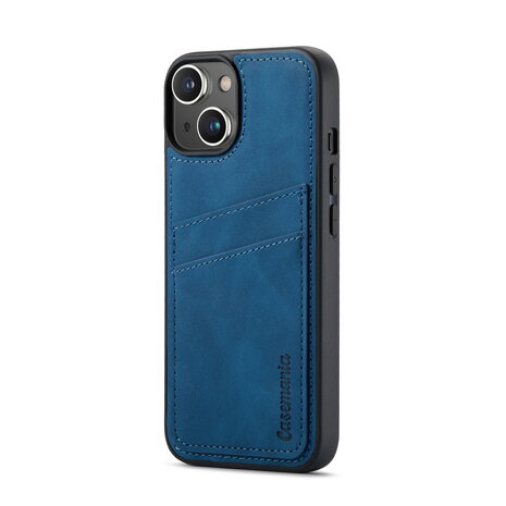 iPhone 14 Pro - Back Cover met Kaarthouder - Navy Blue