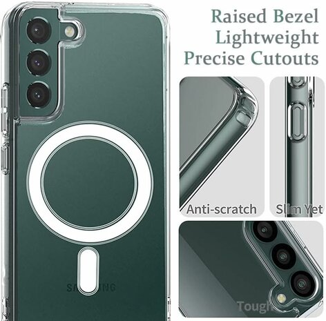 Samsung S22 Plus Transparant - Anti Shock - Geschikt voor Magsafe