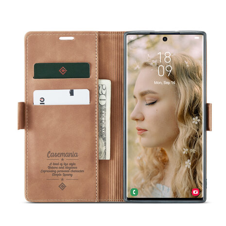 Samsung S24 Ultra Sienna Brown - Book Case