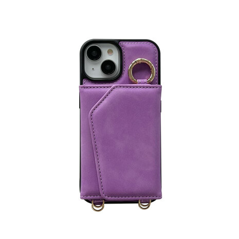 iPhone 15 Plus Bright Lila - Magsafe 2 in 1 met Koord