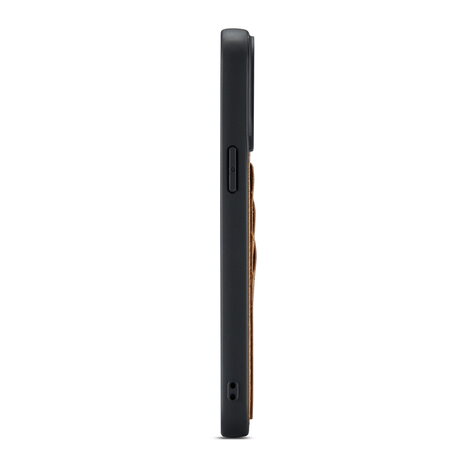 iPhone 15 Pro Max - Back Cover met Kaarthouder - Sienna Brown