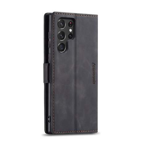Samsung S24 Ultra Charcoal Gray - Book Case