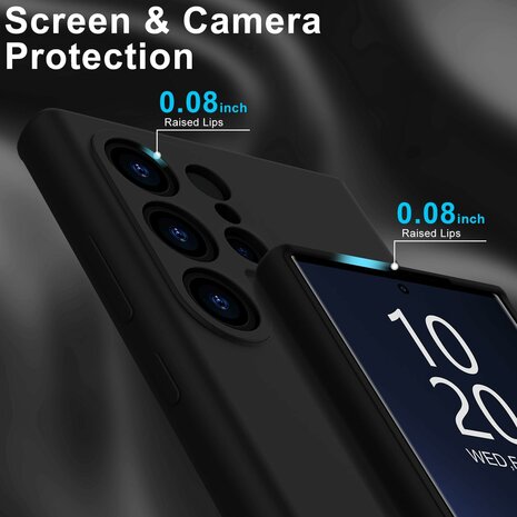 Samsung S24 Ultra - Liquid Back Cover - Zwart