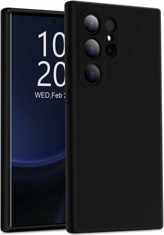 Samsung S24 Ultra - Liquid Back Cover - Zwart