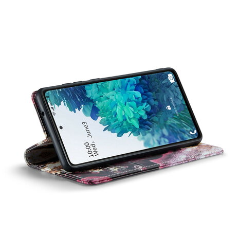 Samsung S21 FE Magenta Eudialyte - Marmer Book Case