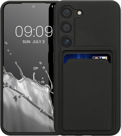 Samsung S24 Plus - Back Cover met Kaarthouder - Zwart