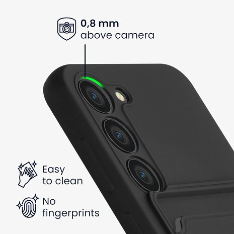 Samsung S24 Plus - Back Cover met Kaarthouder - Zwart