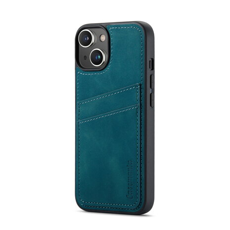 iPhone 14 - Back Cover met Kaarthouder - Emerald Green