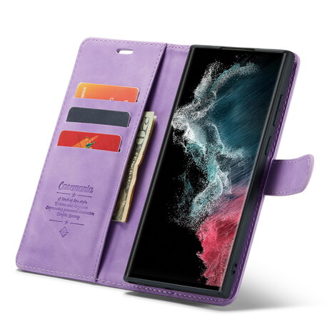 Samsung S24 Ultra Bright Lila - 2 in 1 Book Case