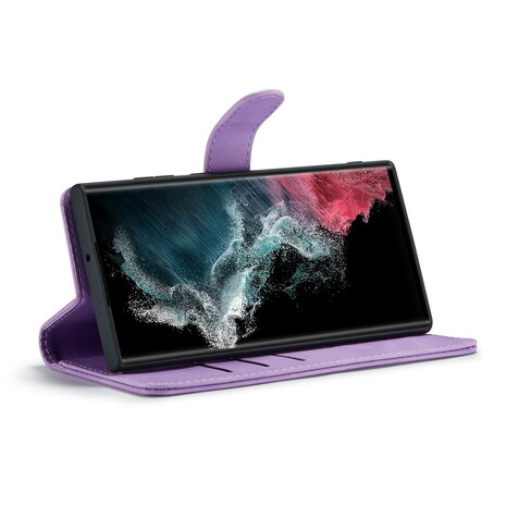 Samsung S24 Ultra Bright Lila - 2 in 1 Book Case