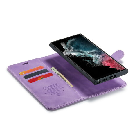 Samsung S24 Ultra Bright Lila - 2 in 1 Book Case