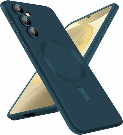 Samsung S24 - Donker Blauw - MagSafe Matte TPU